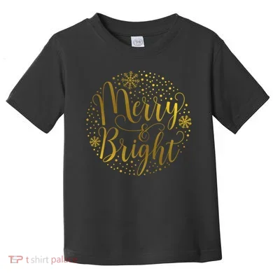 Merry & Bright Christmas Patterns Toddler T-Shirt