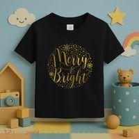 Merry & Bright Christmas Patterns Toddler T-Shirt thumb 3