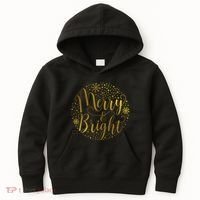 Merry & Bright Christmas Patterns Kids Hoodie thumb 0