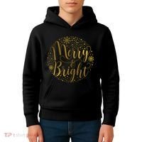 Merry & Bright Christmas Patterns Kids Hoodie thumb 4