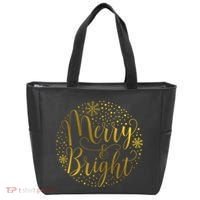 Merry & Bright Christmas Patterns Tote Bag thumb 0