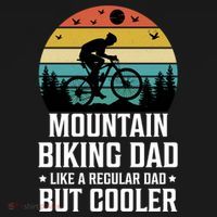 Mountain Biking Dad Like A Regular Dad But Cooler Gift Backpack thumb 2
