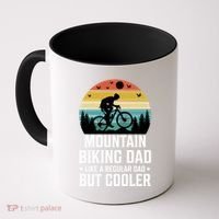 Mountain Biking Dad Like A Regular Dad But Cooler Gift Coffee Mug thumb 0