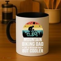 Mountain Biking Dad Like A Regular Dad But Cooler Gift Coffee Mug thumb 4
