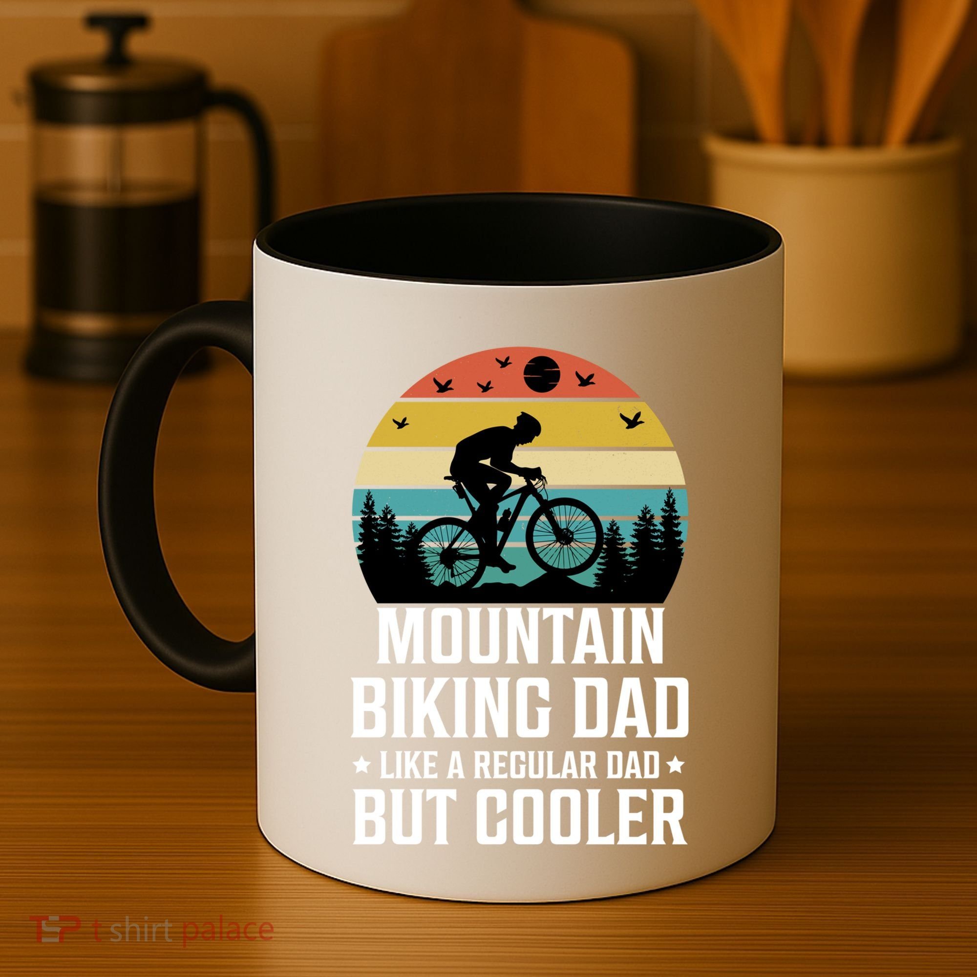 Mountain Biking Dad Like A Regular Dad But Cooler Gift Coffee Mug