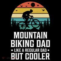 Mountain Biking Dad Like A Regular Dad But Cooler Gift Women's Hoodie thumb 2