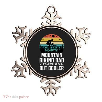 Mountain Biking Dad Like A Regular Dad But Cooler Gift Ornament