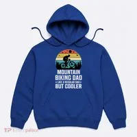 Mountain Biking Dad Like A Regular Dad But Cooler Gift Hoodie thumb 0