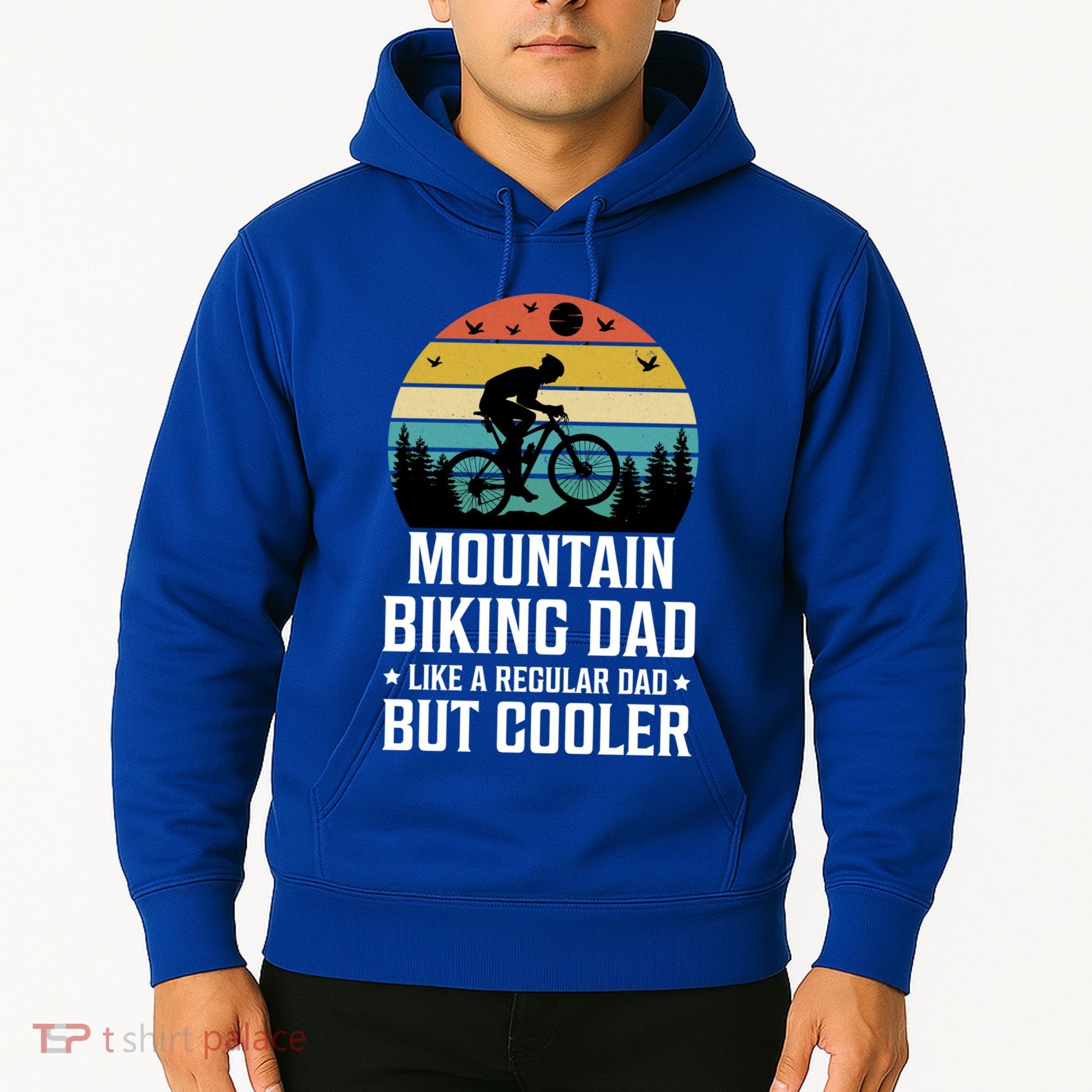Mountain Biking Dad Like A Regular Dad But Cooler Gift Hoodie