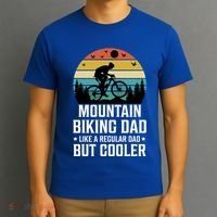 Mountain Biking Dad Like A Regular Dad But Cooler Gift T-Shirt thumb 3