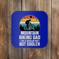 Mountain Biking Dad Like A Regular Dad But Cooler Gift Coaster thumb 0