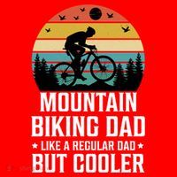 Mountain Biking Dad Like A Regular Dad But Cooler Gift Santa Hat thumb 1