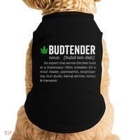 Marijuana Budtender Definition Funny 420 Cannabis Doggie Tank thumb 0