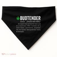 Marijuana Budtender Definition Funny 420 Cannabis USA-Made Doggie Bandana thumb 0
