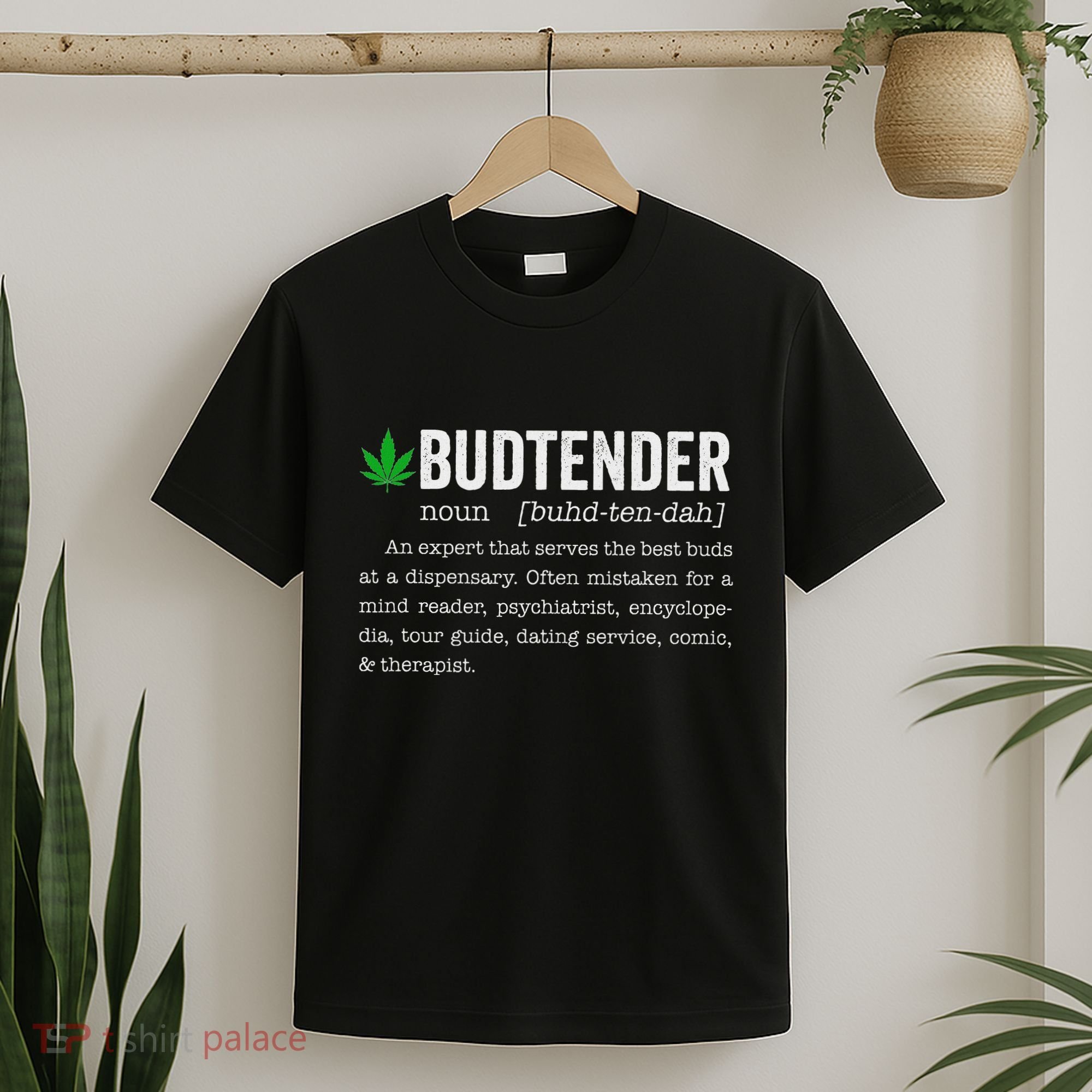Marijuana Budtender Definition Funny 420 Cannabis T-Shirt