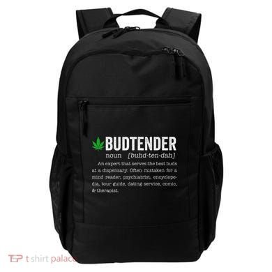 Marijuana Budtender Definition Funny 420 Cannabis Backpack