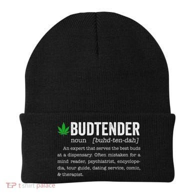 Marijuana Budtender Definition Funny 420 Cannabis Beanie