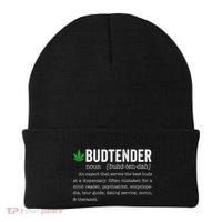 Marijuana Budtender Definition Funny 420 Cannabis Beanie thumb 0