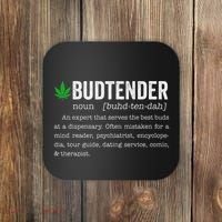 Marijuana Budtender Definition Funny 420 Cannabis Coaster thumb 0