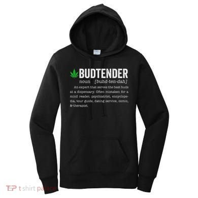 Marijuana Budtender Definition Funny 420 Cannabis Women's Hoodie
