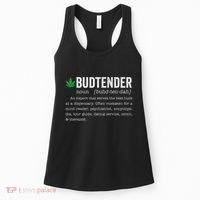 Marijuana Budtender Definition Funny 420 Cannabis Women's Tank Top thumb 0
