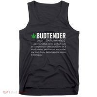 Marijuana Budtender Definition Funny 420 Cannabis Tank Top thumb 0