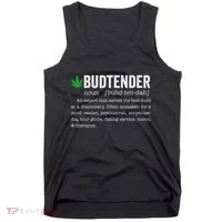 Marijuana Budtender Definition Funny 420 Cannabis Tank Top thumb 0