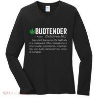 Marijuana Budtender Definition Funny 420 Cannabis Women's Long Sleeve Shirt thumb 0