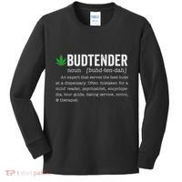 Marijuana Budtender Definition Funny 420 Cannabis Kids Long Sleeve Shirt thumb 0
