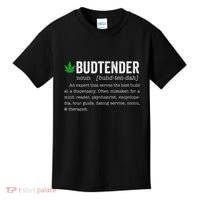 Marijuana Budtender Definition Funny 420 Cannabis Kids T-Shirt thumb 0