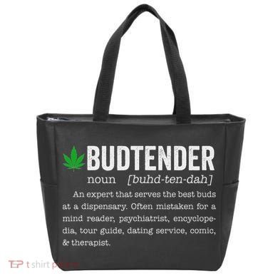 Marijuana Budtender Definition Funny 420 Cannabis Tote Bag