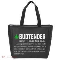 Marijuana Budtender Definition Funny 420 Cannabis Tote Bag thumb 0
