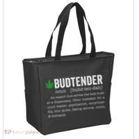 Marijuana Budtender Definition Funny 420 Cannabis Tote Bag thumb 2