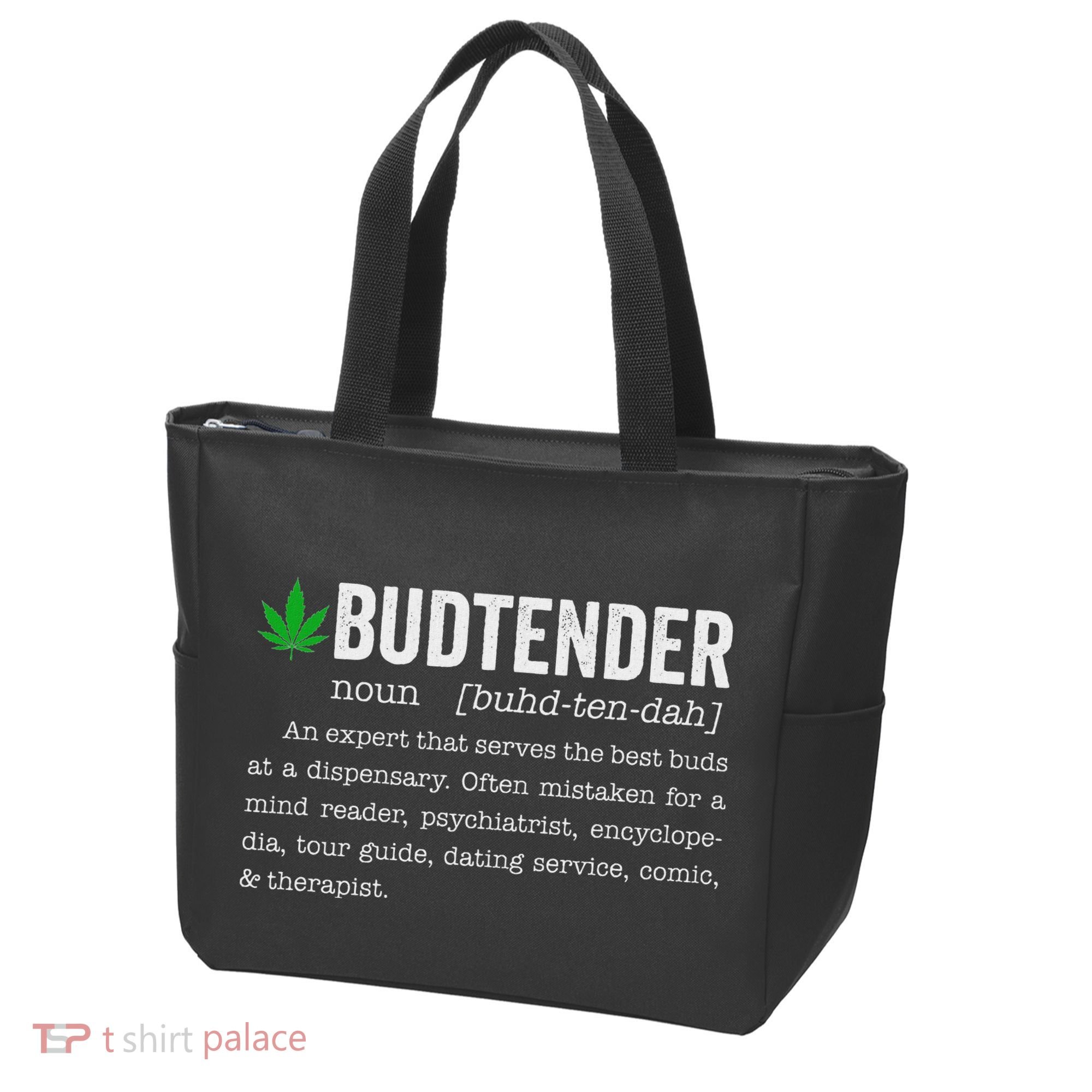 Marijuana Budtender Definition Funny 420 Cannabis Tote Bag