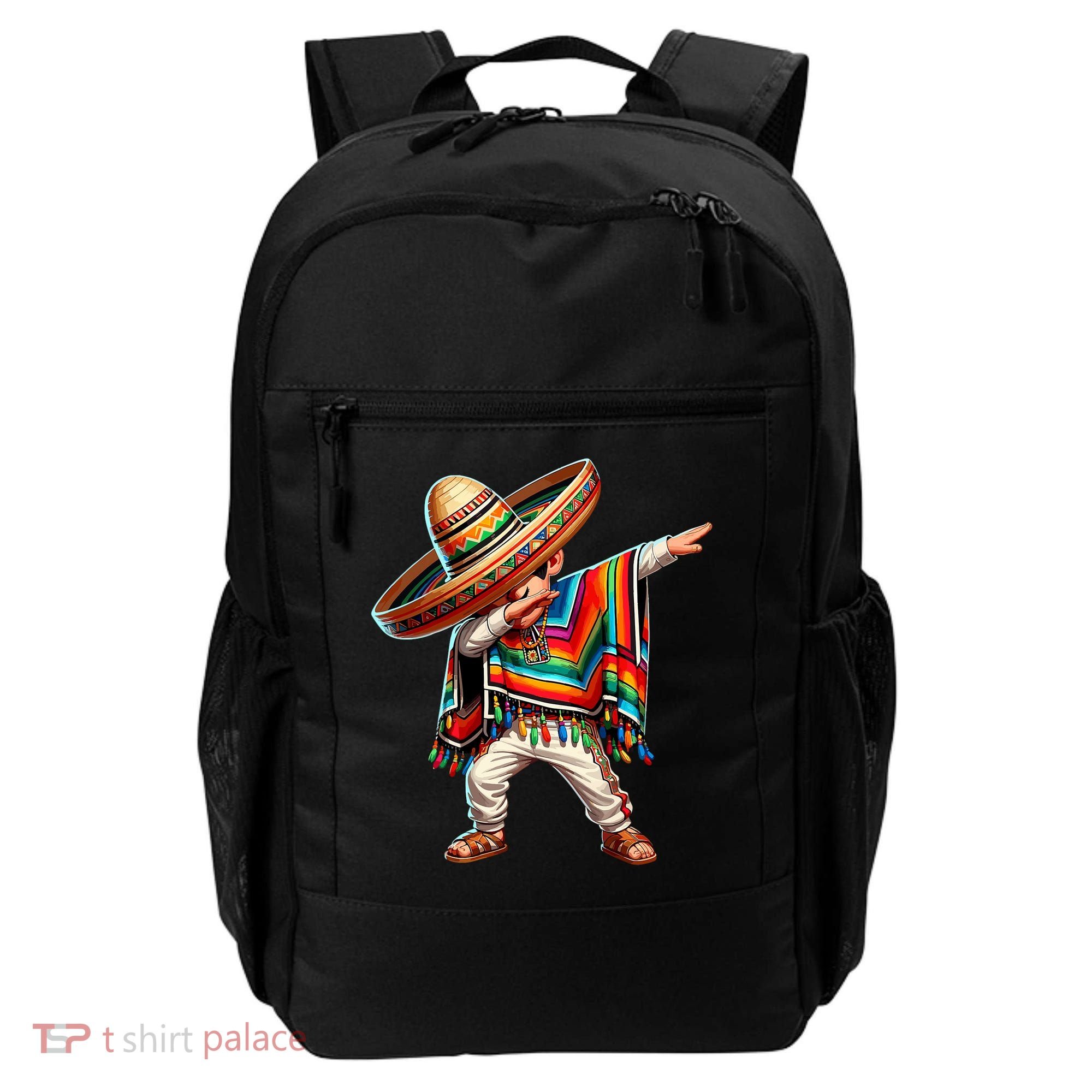 Mexican Boy Dabbing Poncho Cinco De Mayo T Backpack