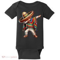 Mexican Boy Dabbing Poncho Cinco De Mayo T Baby Bodysuit thumb 0