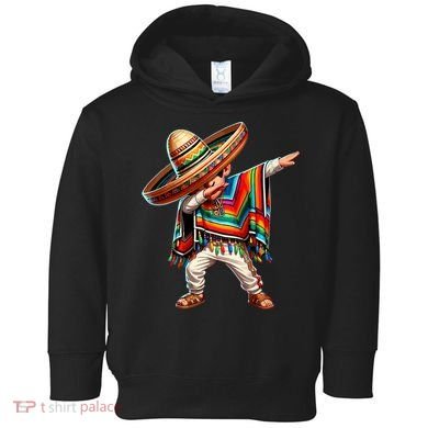 Mexican Boy Dabbing Poncho Cinco De Mayo T Toddler Hoodie