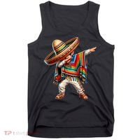 Mexican Boy Dabbing Poncho Cinco De Mayo T Tank Top thumb 0