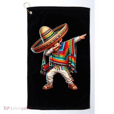 Mexican Boy Dabbing Poncho Cinco De Mayo T Golf Towel