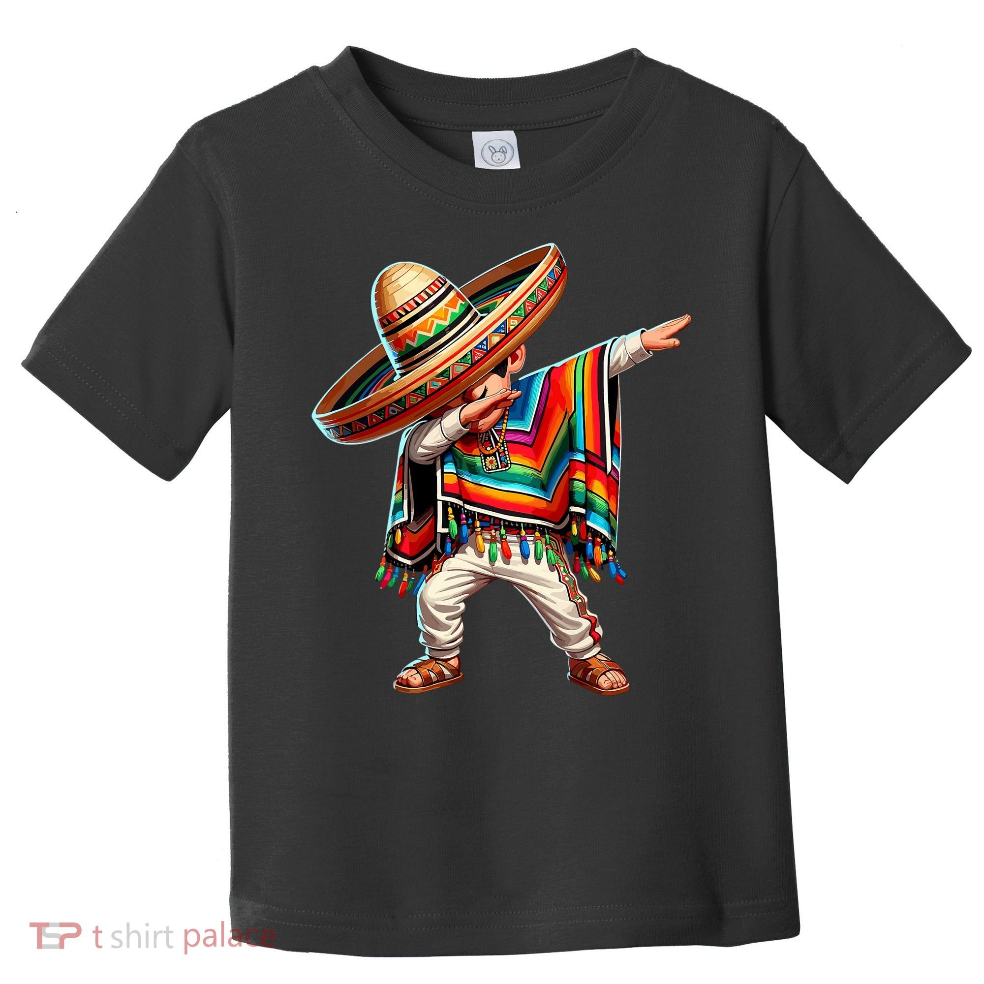 Mexican Boy Dabbing Poncho Cinco De Mayo T Toddler T-Shirt