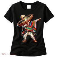 Mexican Boy Dabbing Poncho Cinco De Mayo T Women's T-Shirt thumb 0