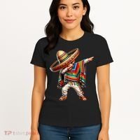 Mexican Boy Dabbing Poncho Cinco De Mayo T Women's T-Shirt thumb 4