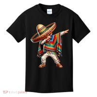 Mexican Boy Dabbing Poncho Cinco De Mayo T Kids T-Shirt thumb 0