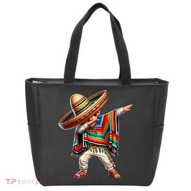 Mexican Boy Dabbing Poncho Cinco De Mayo T Tote Bag