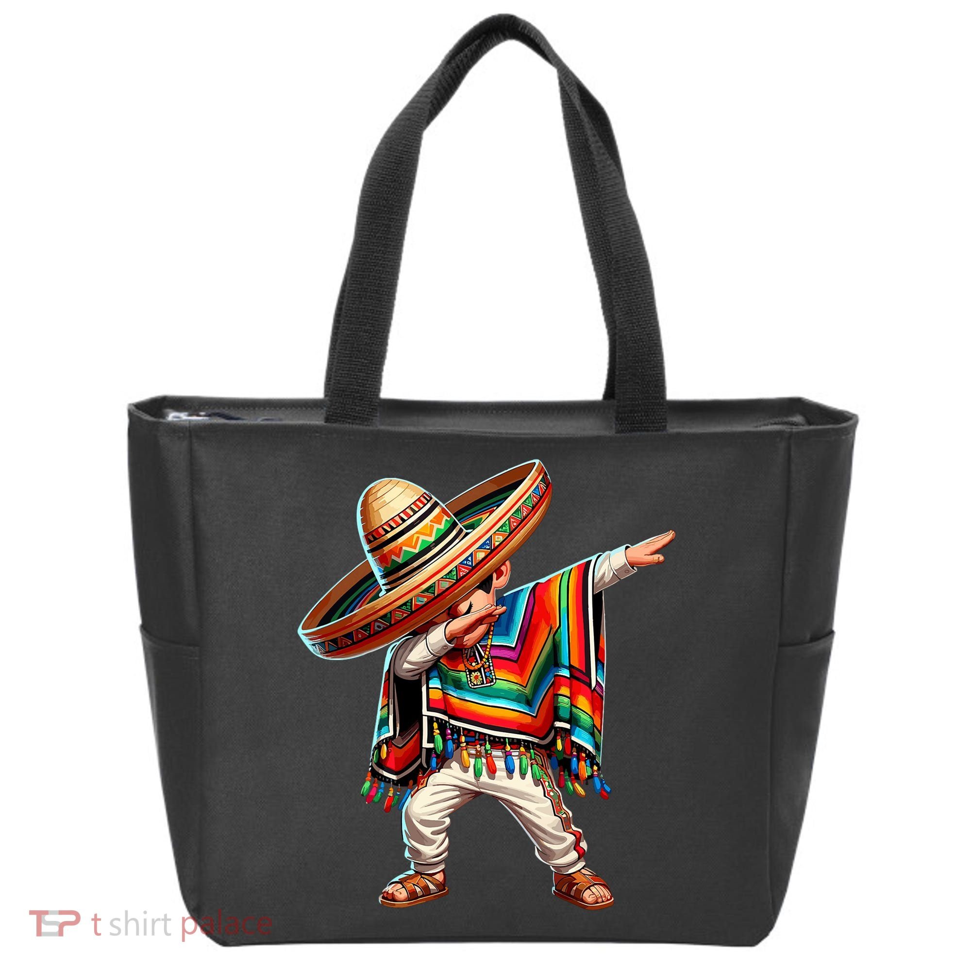 Mexican Boy Dabbing Poncho Cinco De Mayo T Tote Bag
