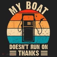 My Boat Doesn't Run On Thanks Funny Boating Women's Sweatshirt thumb 2