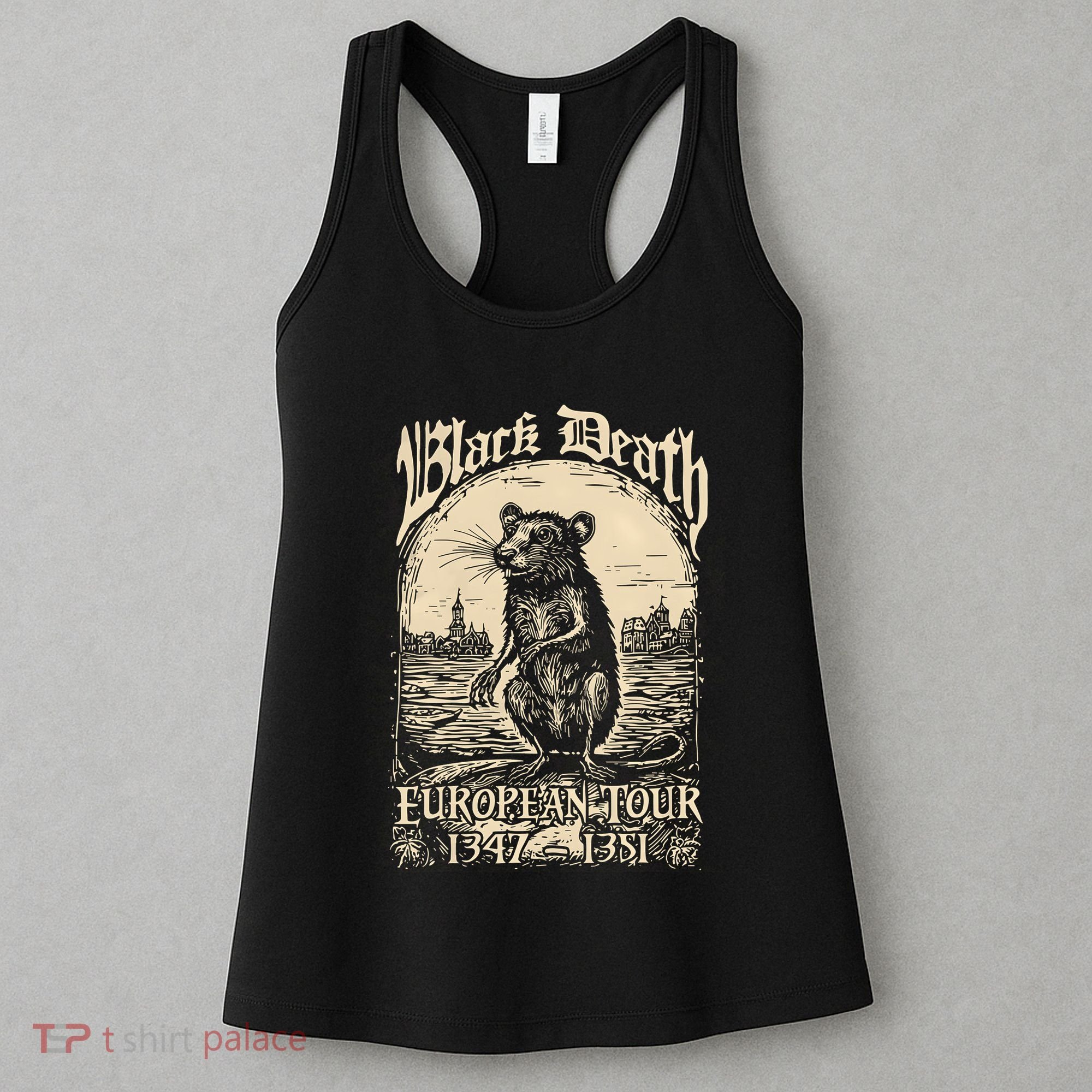 Mouse Black Death European 1347 1351 Women's Tank Top