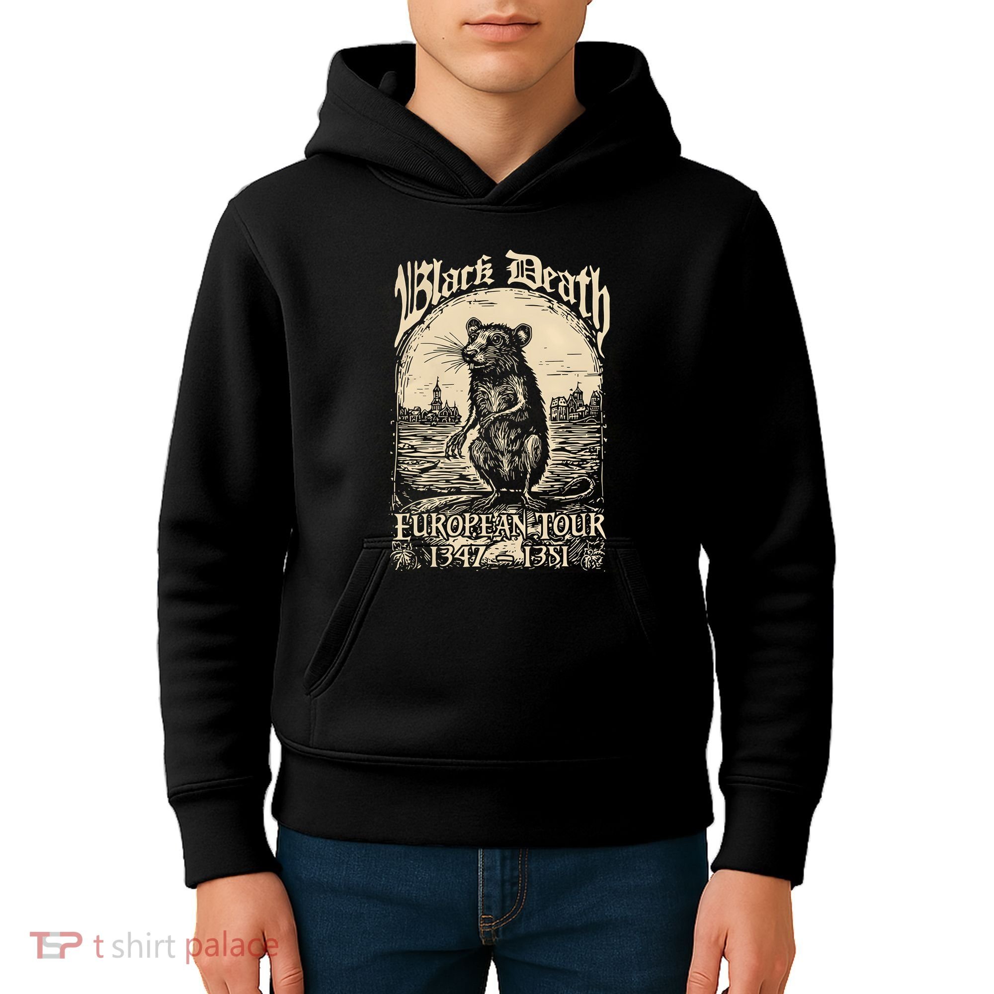 Mouse Black Death European 1347 1351 Kids Hoodie