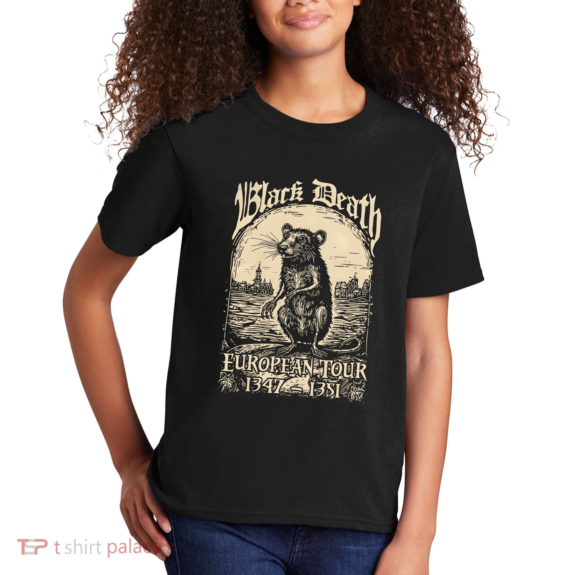 Mouse Black Death European 1347 1351 Kids T-Shirt
