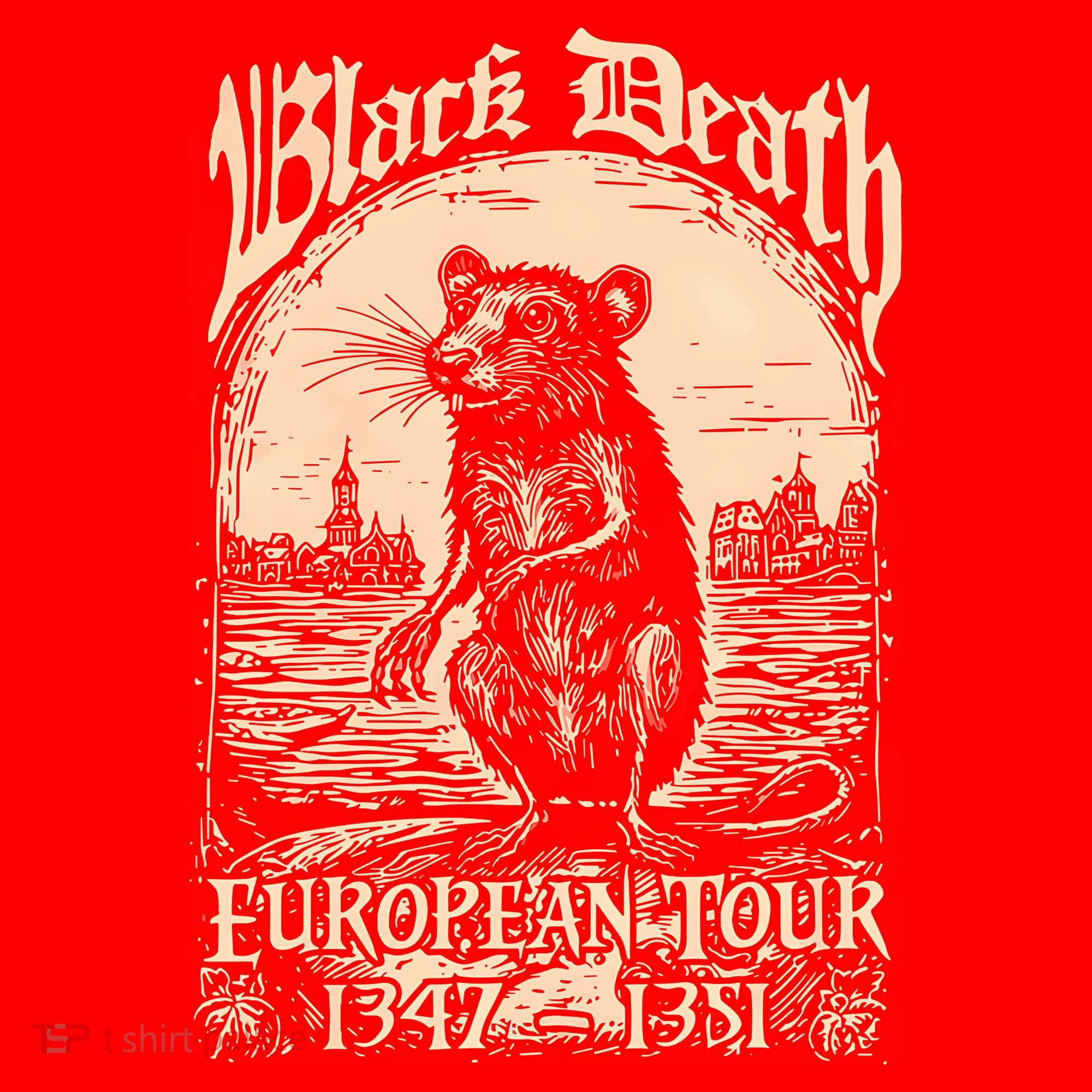 Mouse Black Death European 1347 1351 Santa Hat